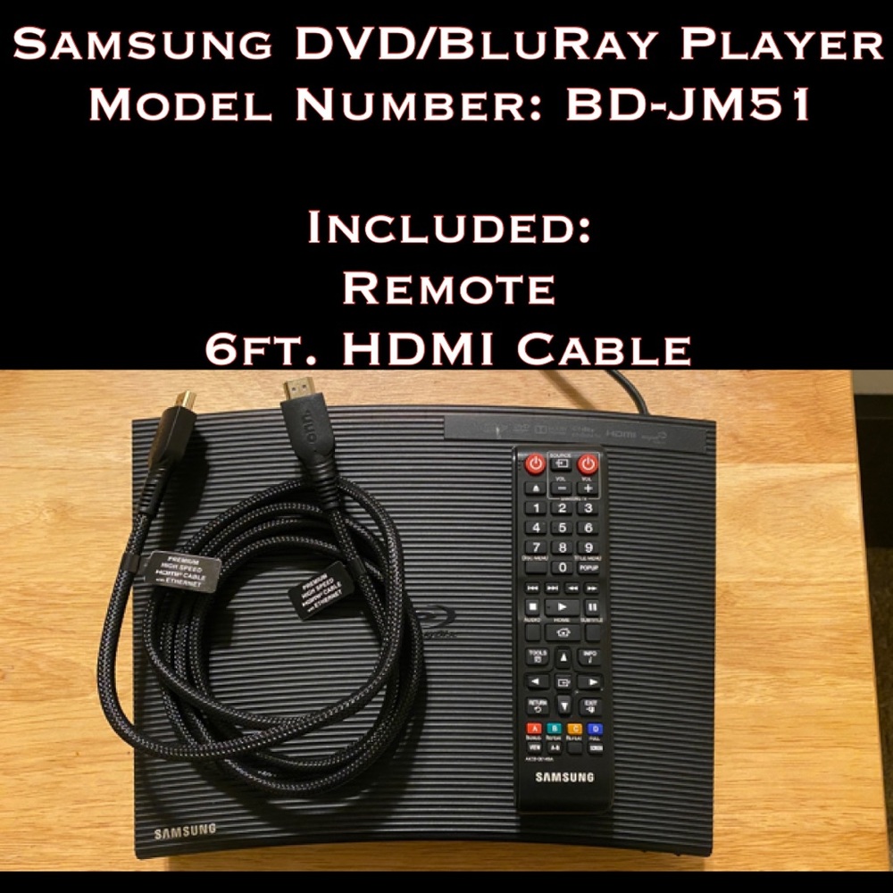 ✨NEW LISTING✨ SAMSUNG DVD/BluRay Player